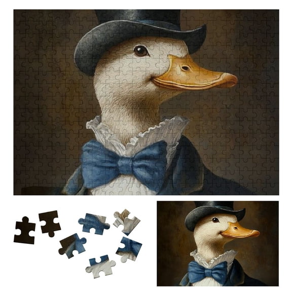 Patifu Challenging Duck Top Hat Wood Puzzle for Adults, Premium Eco-Friendly Material, Gift for Family Friends 300 PCS