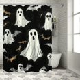 thumbnail image 1 of Patifu Chic Modern Bathroom Shower Curtain Set with Hooks 100% Polyester 69"x72, 1 of 7