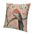 thumbnail image 1 of Patifu Chinoiserie Peacock Floral Blush Pink Throw Pillow Cover Modern Pillows Cushion Covers Chinoiserie Asian Oriental Pattern Square Throw Pillow Case for Car Bench Patio Porch Home, 1 of 5