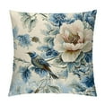 thumbnail image 1 of Patifu Chinoiserie Pillow Cover Vintage Blue Flower Throw Pillow Covers Spring Summer Floral Outdoor Pillow Cases  Cushion Covers for Couch Sofa Bedroom Chinoiserie Decor  18x18in, 1 of 5