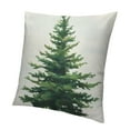 thumbnail image 1 of Patifu Christmas Tree Throw Pillow Cushion Cover Fir Green Watercolor Celebration Merry Christmas Pillow Case Decorative Square Accent Pillow Case  22x22in, 1 of 5