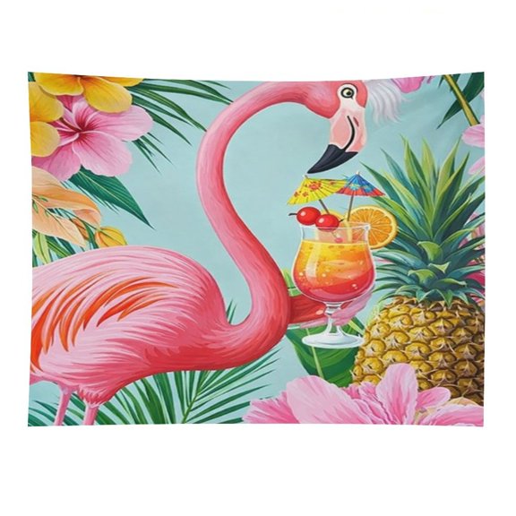 Patifu Cocktail Tapestry, Polyester Print Wall Hanging Tapesties for Bedroom Dorm Living Room, Aesthetic Home Decor for Adults And Family,