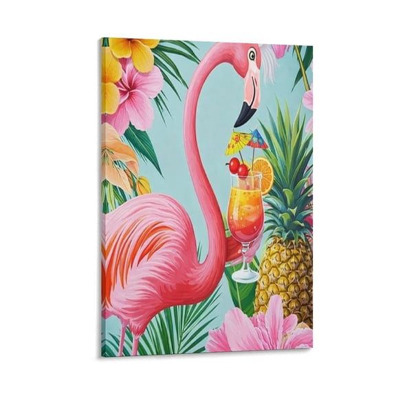 Patifu Cocktail Wall Art, High-definition Printed Frameless Canvas Wall Art, Suitable for Hanging in Bedrooms, Dormitories, and Living Rooms,