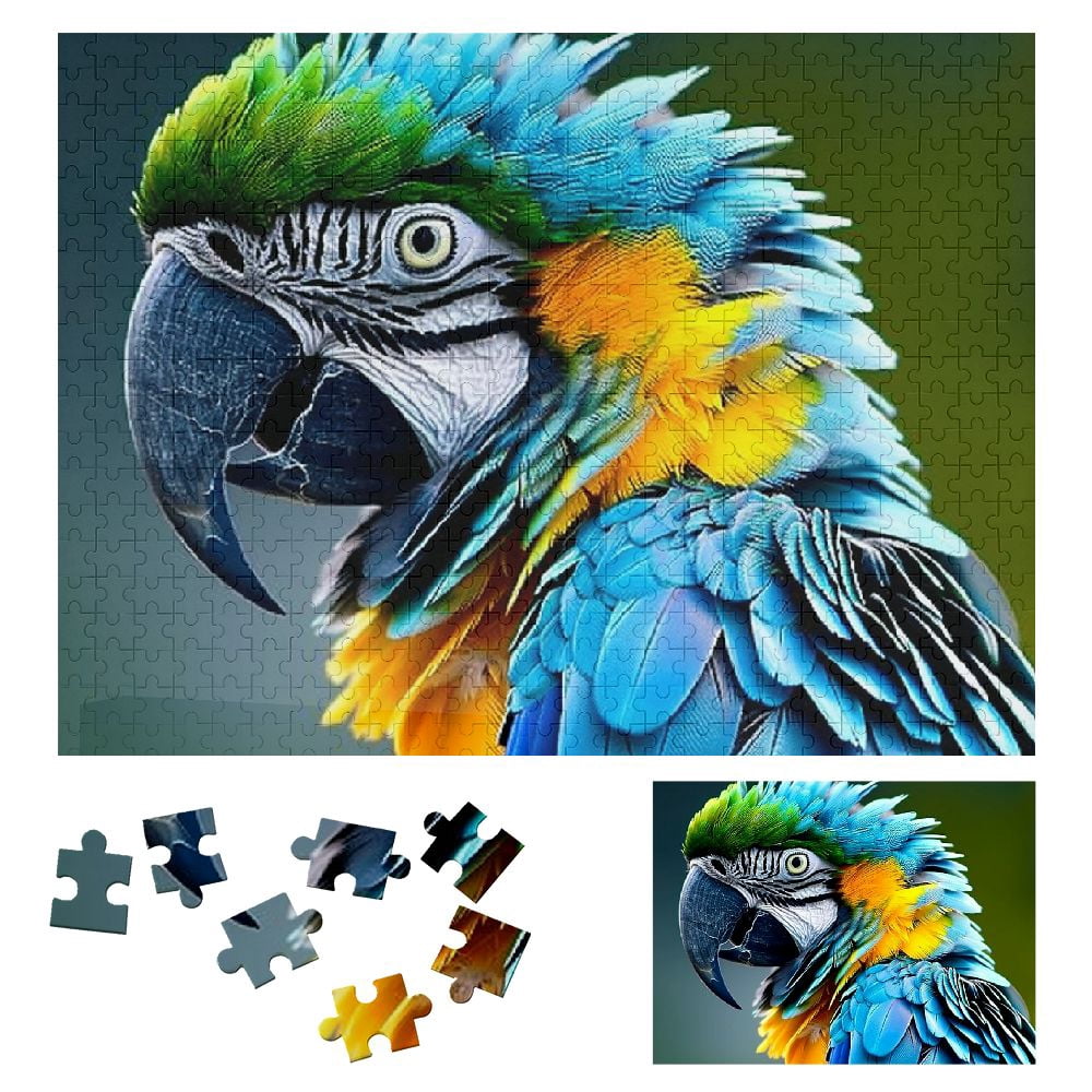 Fresh Look at Patifu Colorful Parrot Wooden Jigsaw Puzzle Challenging Difficult Wood
