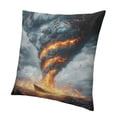 thumbnail image 1 of Patifu Comic Tornado Throw Pillow Covers,Poor House Pillow Covers Old Barn Door Decorative Pillow Covers,Natural Disasters Cushion Covers,Village Decorative Accent Pillow Cases,Brown 12x12in, 1 of 5