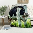 thumbnail image 1 of Patifu Cow Grass Tag Theme Warm Lightweight Soft Fleece Blanket | All Season Sofa Decor Gift Blanket 40x50in, 1 of 6
