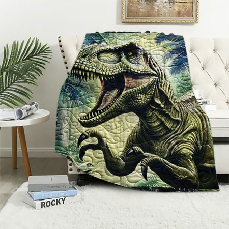 Patifu Dinosaur Blanket Dinosaur T-rex Decor Throw Blanket Dinosaur Blanket Gifts for Girls Boys Dinosaur Lovers Super Warm Soft Plush Lightweight Fleece Flannel Blanket for Kids Adults Men
