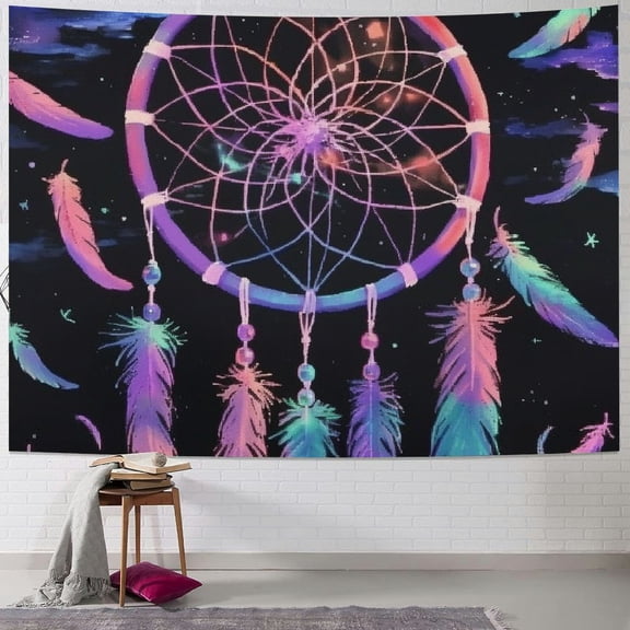 Patifu Dream Catcher Tapestry Wall Hanging Unique Style Graphic Tapestries Home Wall Decor Art Living Room Bedroom Farmhouse Dorm 40x30inch