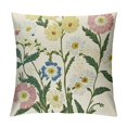 thumbnail image 1 of Patifu  Embroidery Floral Pattern Throw Pillow Covers   Couch Pillows Case for Bed Living Room Chair, No Insert   20x20in, 1 of 5