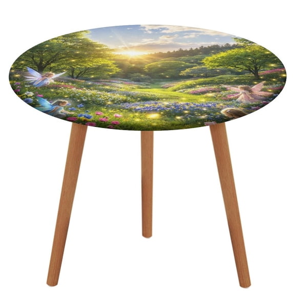 Patifu Fairies of The Flower Valley Waterproof Oil-Proof Table Cloth, Wipeable Spill-Proof Table Cover for Dining Table, Heavy Duty Durable Tablecloth for Kitchen, Party, Picnic, Home Decor