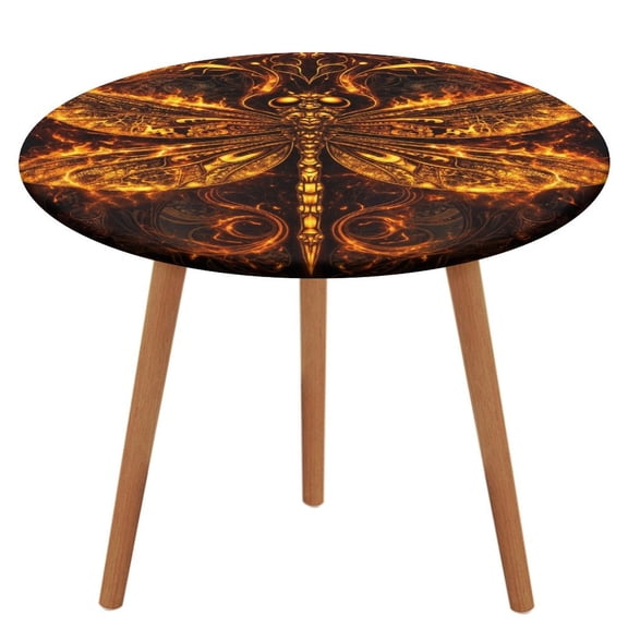 Patifu Fire Dragonfly Waterproof Oil-Proof Table Cloth, Wipeable Spill-Proof Table Cover for Dining Table, Heavy Duty Durable Tablecloth for Kitchen, Party, Picnic, Home Decor
