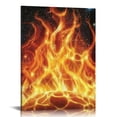 thumbnail image 1 of Patifu Fire Flames Stars Canvas Wall Art for Living Room Bedroom 16x20 in, 1 of 5
