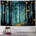thumbnail image 1 of Patifu Fireflies Tapestry Wall Hanging Unique Style Graphic Art for Home Decor Living Room Bedroom Apartment Farmhouse Dorm 40x30inch, 1 of 6