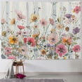 thumbnail image 1 of Patifu Flowers Tapestry Wall Hanging Unique Style Graphic Tapestries Home Wall Decor Art for Living Room Bedroom Apartment Farmhouse Dorm  Tapestry Wall Hanging Decorations for Dorm 40x30inch, 1 of 6