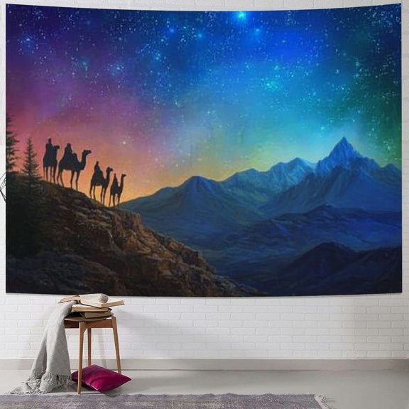 Patifu Forest Tapestry Wall Aesthetic Tapestry,Scenery Wall Tapestry,Mountain Tapestry,for Home Office Dorm Indoor and Outdoor Decoration Large Size 40x30inch