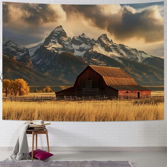 Patifu Forest Tapestry Wall Aesthetic Tapestry,Scenery Wall Tapestry,Mountain Tapestry,for Home Office Dorm Indoor and Outdoor Decoration Large Size 40x30inch