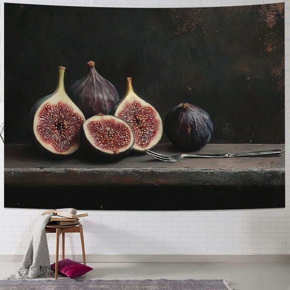 Patifu Fruits Theme Tapestry Wall Hanging Unique Style Graphic Tapestries Home Wall Decor Art for Living Room Bedroom Apartment Farmhouse Dorm 50x40inch