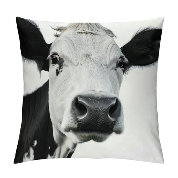 Patifu Funny Expression Graphic Decorative Cushion Throw Pillow Cover for Home Couch Living Room Bed Sofa - High-quality Short Plush Material with Zipper Closure 1PC 12x12in