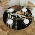 thumbnail image 1 of Patifu Giraffe Theme Round Tablecloth Stain-Resistant Washable Indoor Outdoor Restaurant Wedding Party Waterproof Elastic Edge Home Decor 42"-46, 1 of 8
