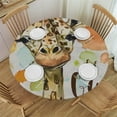 thumbnail image 1 of Patifu Giraffe Theme Round Tablecloth Stain-Resistant Washable for Indoor Outdoor Restaurants Weddings Parties Home Kitchen Holiday Dinner Tablecloths 46"-50, 1 of 8