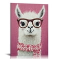 thumbnail image 1 of Patifu Llama Wall Decor Canvas Art for Living Room Bedroom Office 12x16 in, 1 of 5