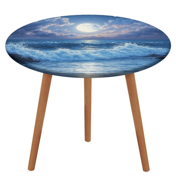 Patifu Meteor Sea Under The Moon Table Cloth, Waterproof Oil-Proof, Wipeable Spill-Proof Table Cover for Dining Table, Heavy Duty Durable Tablecloth for Kitchen, Party, Picnic, Home Decor,