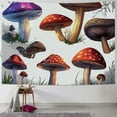 thumbnail image 1 of Patifu Mushrooms Tapestry Wall Hanging Unique Style Graphic Tapestries for Home Wall Decor Art Living Room Bedroom Farmhouse Dorm 40x30inch, 1 of 6