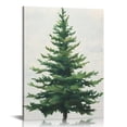 thumbnail image 1 of Patifu Pine Tree Art Modern Canvas Prints Wall Decor for Home Office 16x20 in, 1 of 5