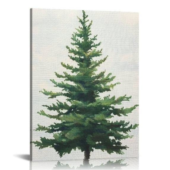 Patifu Pine Tree Art Modern Canvas Prints Wall Decor for Home Office 16x20 in