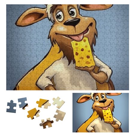 Patifu Pizza Wooden Jigsaw Puzzle for Adults and Kids Challenging Difficult Wood Puzzles Gift for Family Friends 300 PCS