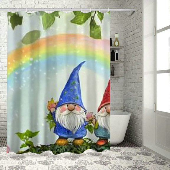 Patifu Rainbow Tree Bathroom Decor Set with Hook, Graphic Print Stylish Shower Curtain Decoration, Home Bath Curtain, Chic Modern Decoration, Shower Curtain with Hook