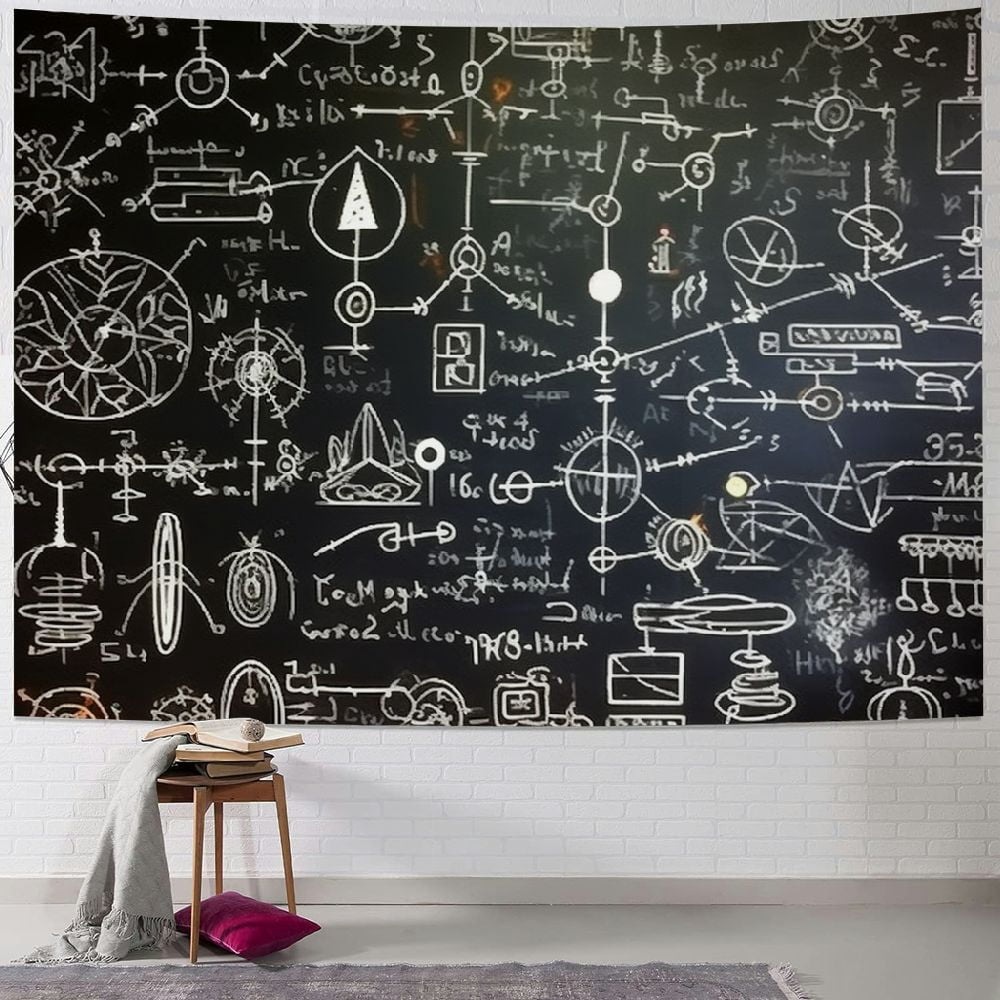 Patifu Science Diagrams Tapestry Wall Hanging Unique Style Graphic ...