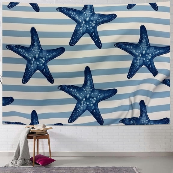 Patifu Stars Digital Rendering Kitsch Movement Tapestry Wall Hanging Unique Style for Home Decor, Soft Plush Material, Various Sizes Available 40x60inch