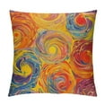 thumbnail image 1 of Patifu Swirl Pattern Graphic Decorative Cushion Cover for Home Couch Living Room Sofa, Short Plush Material, 1 Piece 18x18in, 1 of 5