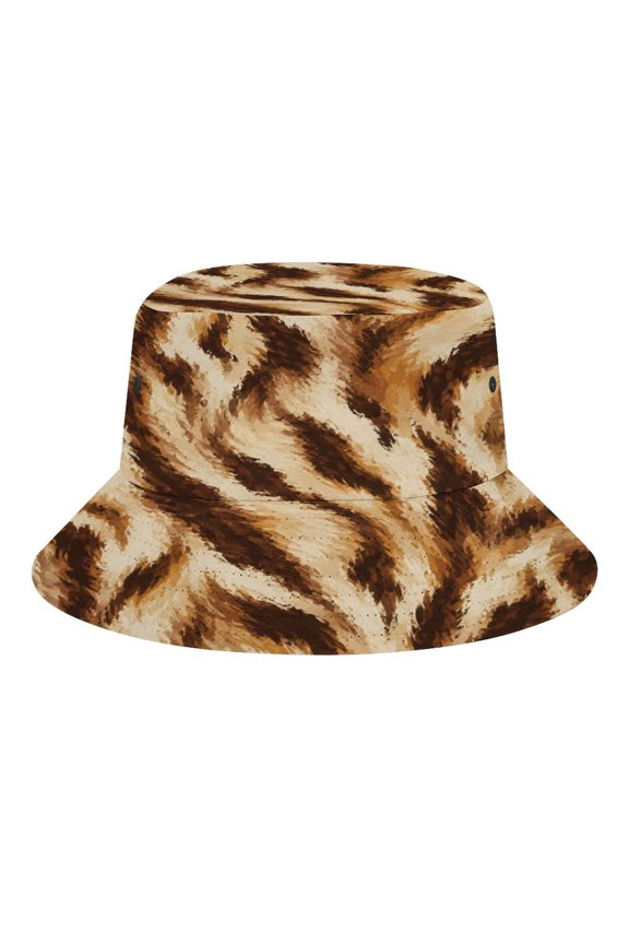 Tiger Stripes Bucket Hat, Soft, Printed, Packable Fisherman Sun Hat for Beach Travel Hiking Vacation, Sun Hat for Women Men,