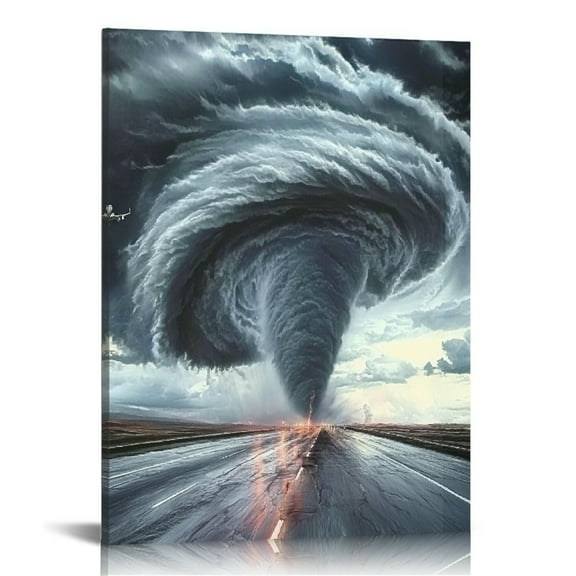 Patifu Tornado Canvas Wall Art for Living Room Bedroom Home Office Decor 16x20 in