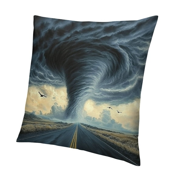Patifu Tornado Throw Pillow Covers,Lightning Pillow Covers Wind and Cloud Cushion Covers,Iridescence Decorative Pillow Covers, Decorative Accent Pillow Cases,Blue Purple 12x12in