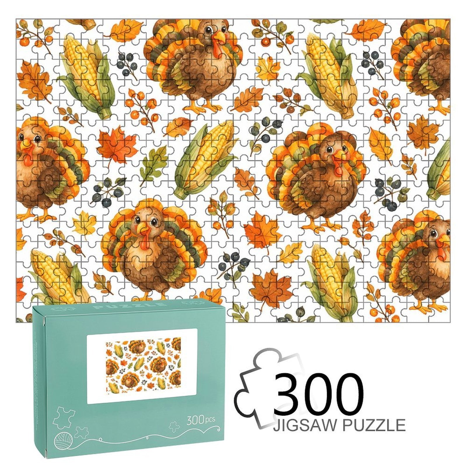 Patifu Turkey Corn Autumn Jigsaw Puzzle for Adults,Precision‑Cut ...