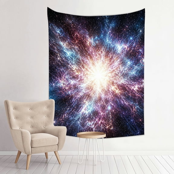 Patifu Vertical Print Wall Hanging Tapestry Colorful Supernova Explosion Space for Bedroom Dorm Living Room 30*40in