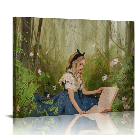 Patifu Woods Fine Art Aesthetic Poster & Print Wall Painting for Classroom Kitchen Office Farmhouse Bathroom Room Decor Pictures Wall Art Canvas Living Room Bedroom Home Office Wall Decor 16x12in