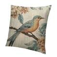 thumbnail image 1 of Patifu Yellow Grey Chinoiserie Bird Cushion Covers Yellow Flower Peony Peacock Sofa Pillowcase Chinoiserie Chic Cushion Case for Office Car Chair Sofa Housewarming Gift 20x20in, 1 of 5