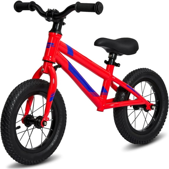 Patikuin 12" Toddler Balance Bike for Kids 18 Months to 6 Years Old Boys and Girls No Pedal Training Bicycle with Adjustable Seat HeightEasy Assembly and Adjustments (Red)