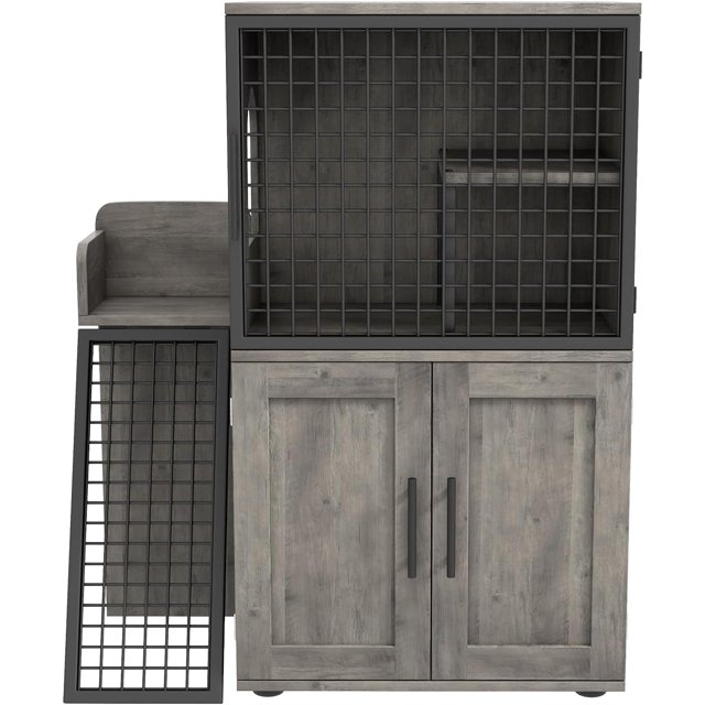 Patikuin Modern MultiFunctional Cat Litter Box Enclosure with Ladder