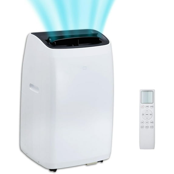 Patikuin 14000 BTU 750 Sq Ft Portable Air Conditioner with Remote, White