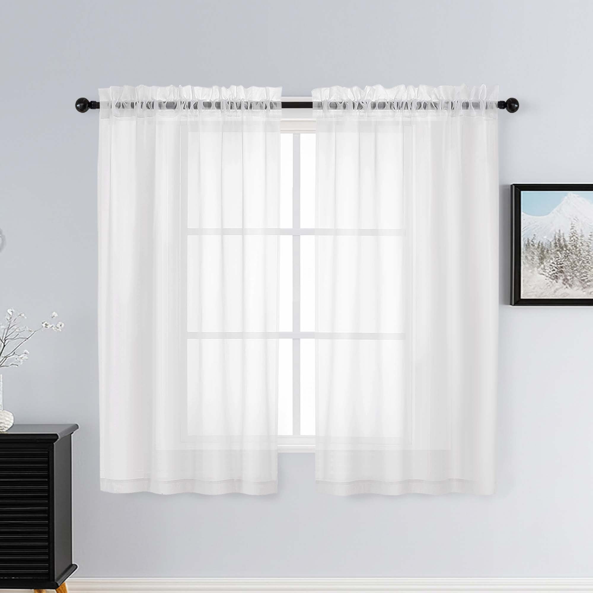 Patin White Sheer Curtains For Living Room 54 Inch Length 2 Pcs Home patin-white-sheer-curtains-for-living-room-54-inch-length-2-pcs-home