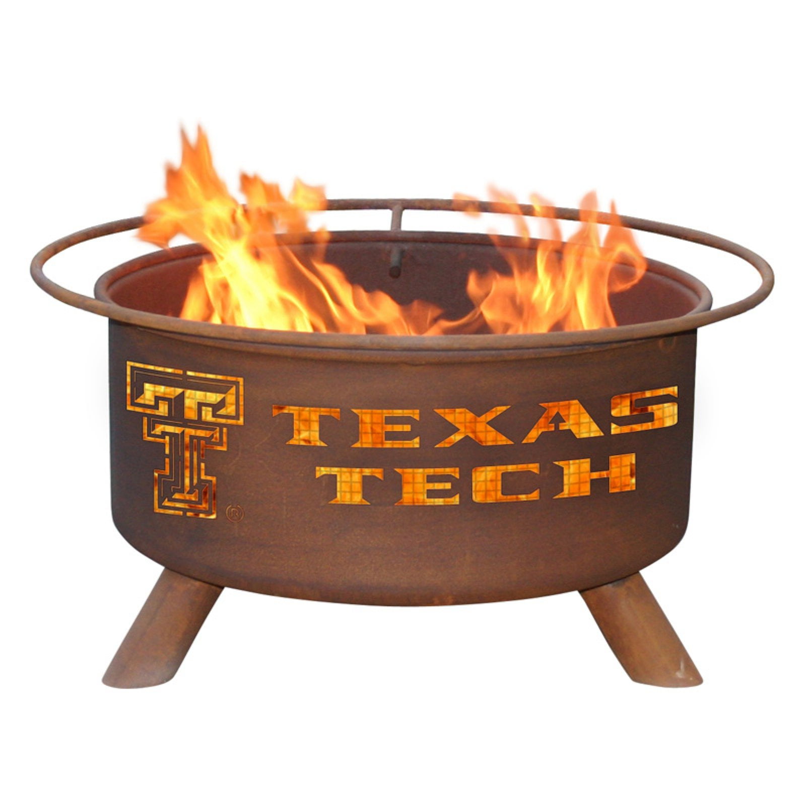 Patina College Sports 31 diam. Fire Pit with Grill and Free Cover 