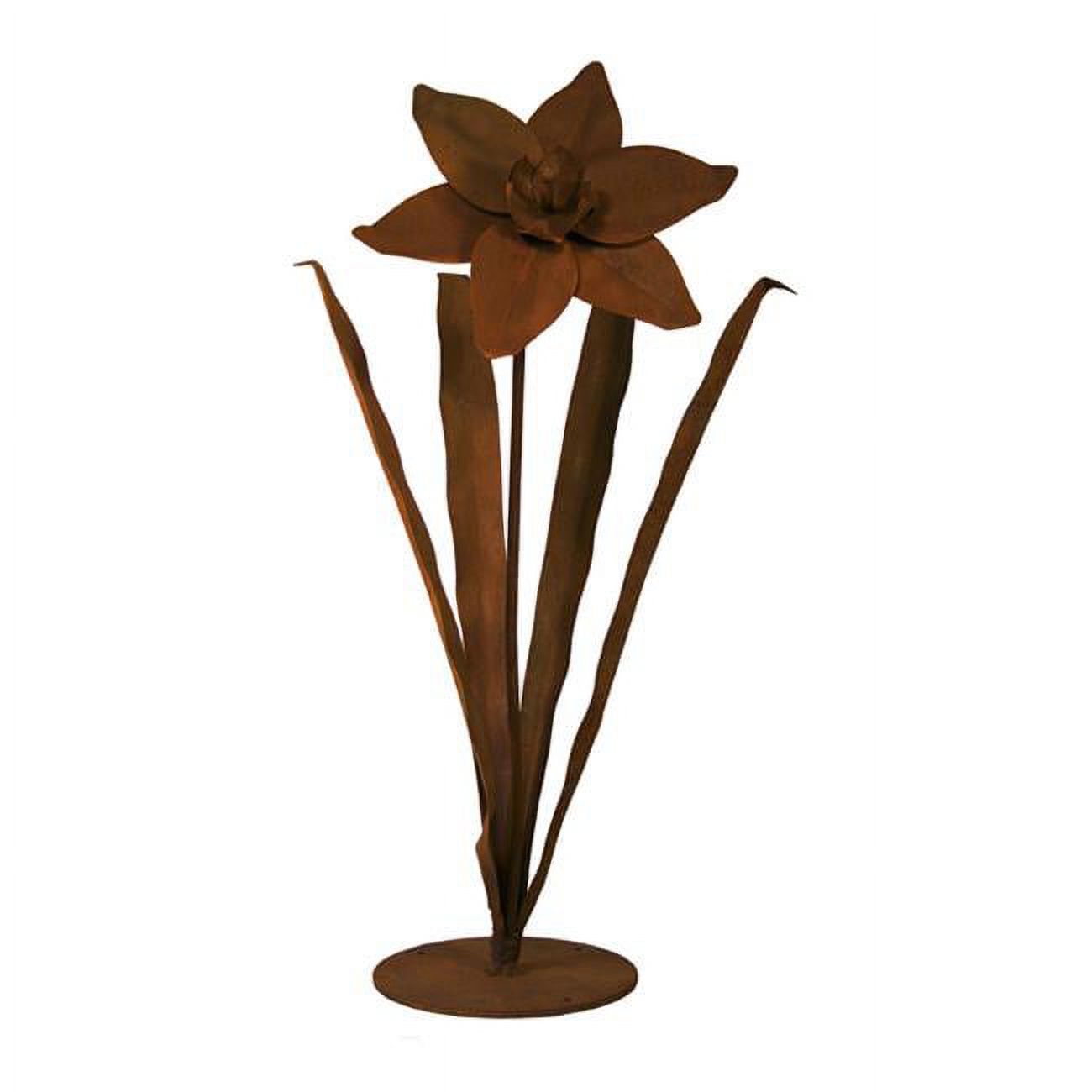 Patina Daffodil Outdoor Metal Sculpture - image 1 of 2