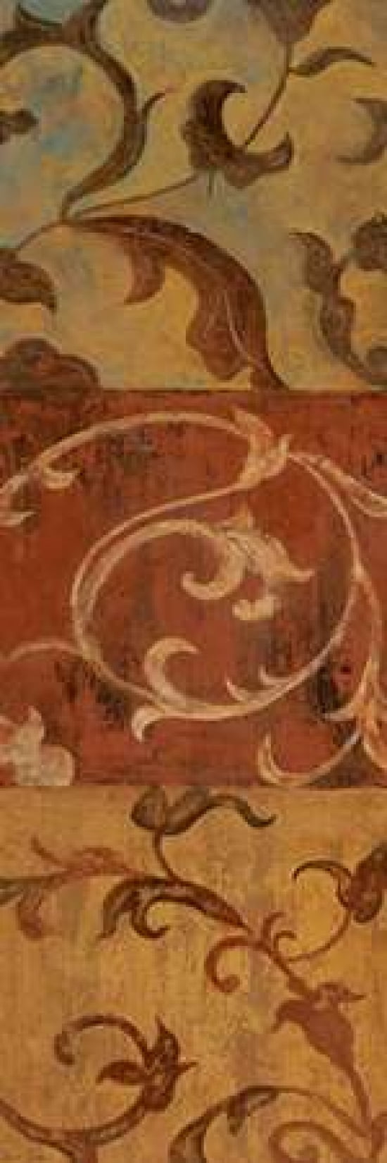 Patina Panel II Canvas Art - Tava Studios (12 x 36)