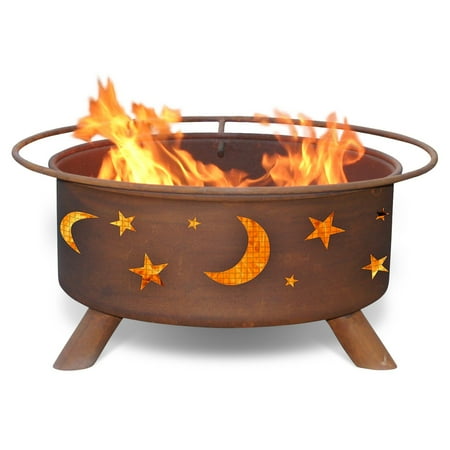 Patina Products F100 Evening Sky Steel Outdoor Fire Pit - Patina Rust