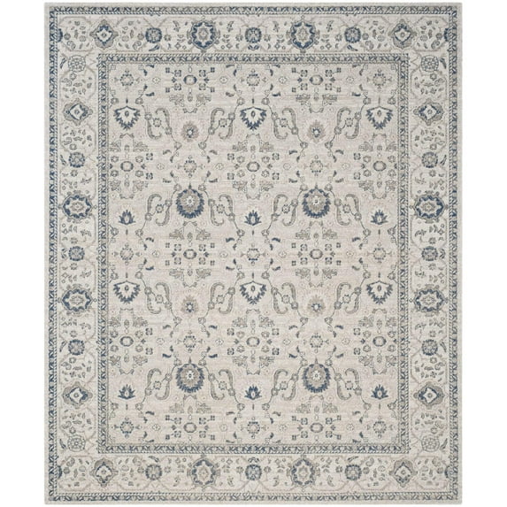 Patina Taupe/Ivory Round Rug-Color:Light Grey/Ivory,Shape:Large Rectangle,Size:8' x 10'